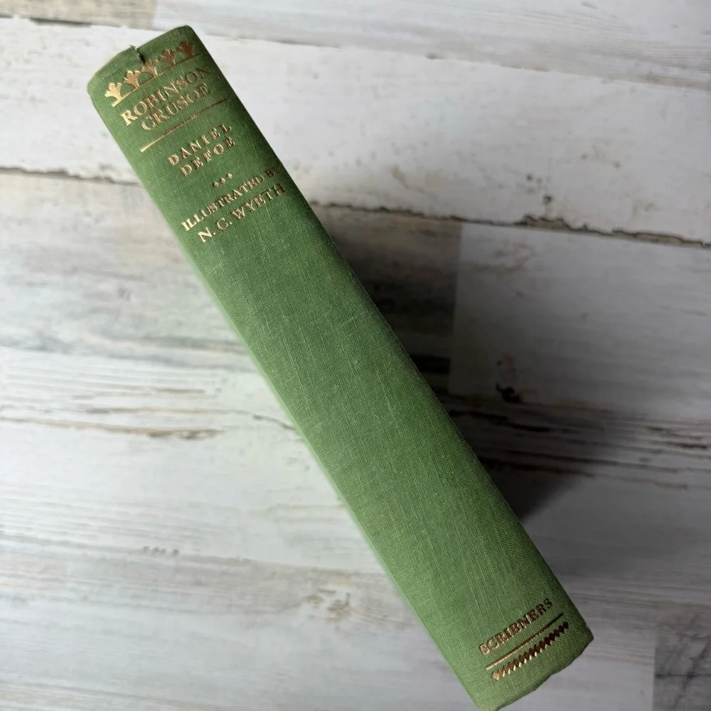 Vintage 'Robinson Crusoe' Hardcover Book (1983) Fiction Novel